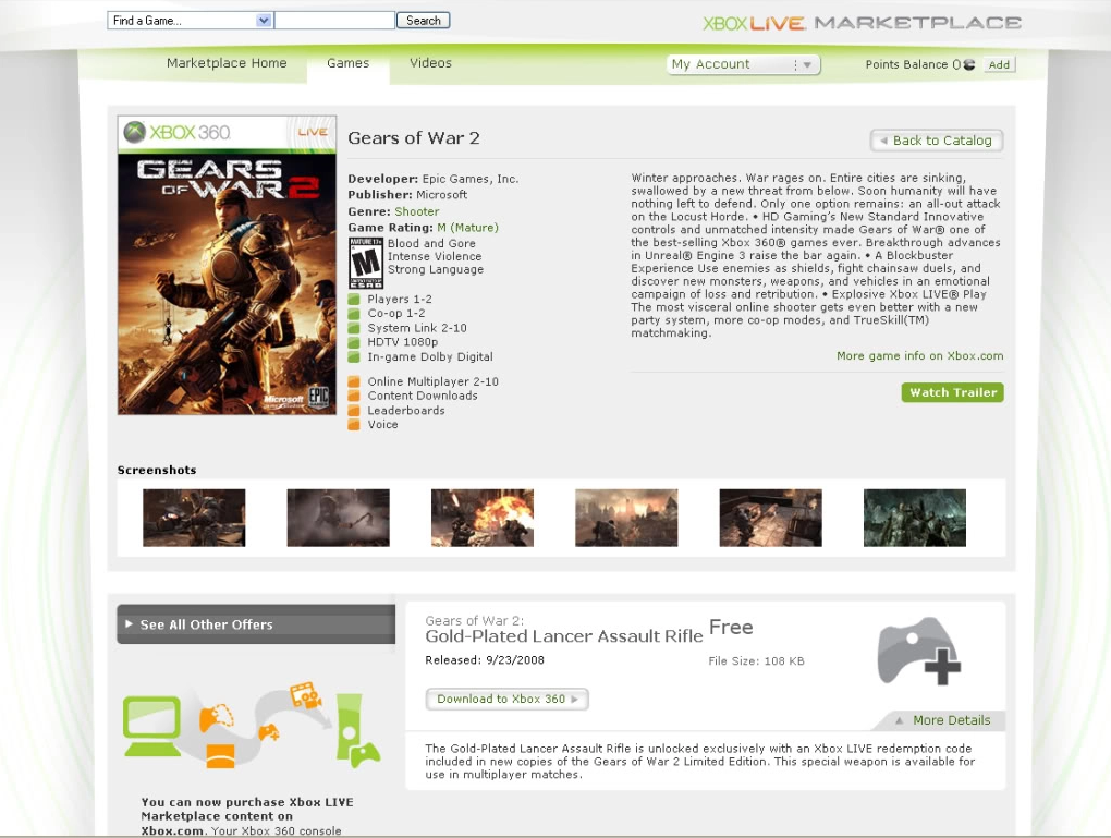 xbox live marketplace